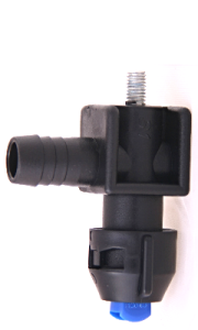 Einfachdüsenhalter S1 90°, komplett